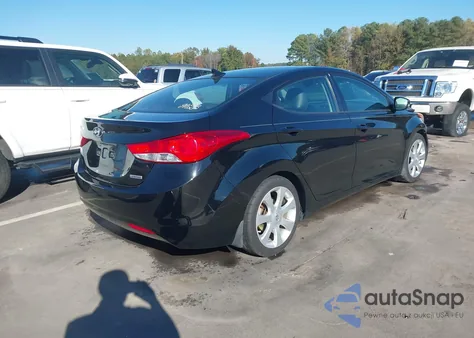 2013 Hyundai Elantra Limited z USA, uszkodzony, nr VIN 5NPDH4AE2DH251980